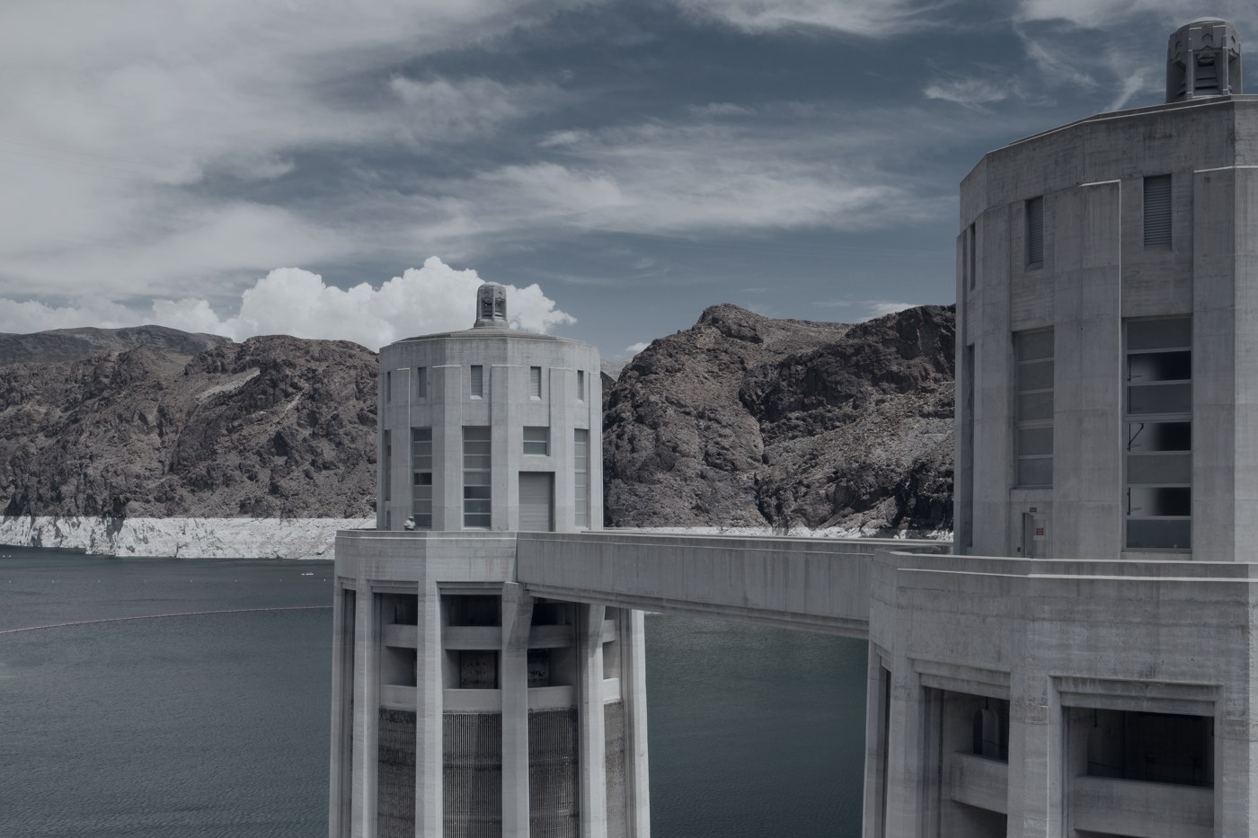 Hoover Dam intake towers, water and energy infrastructure