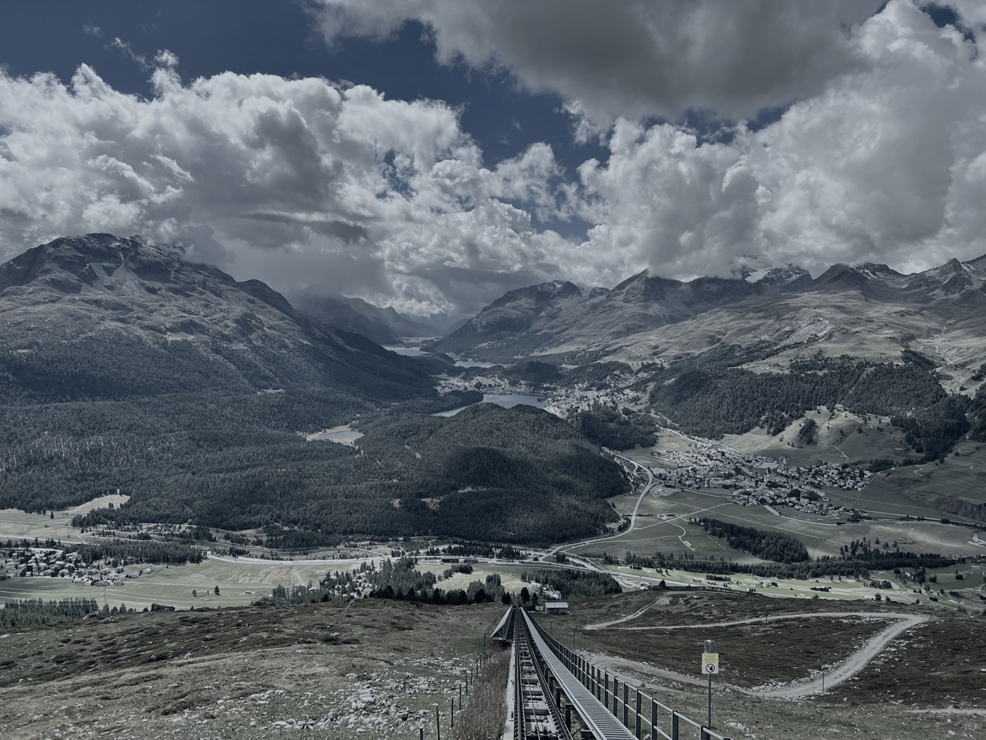 Mountain valley landscape